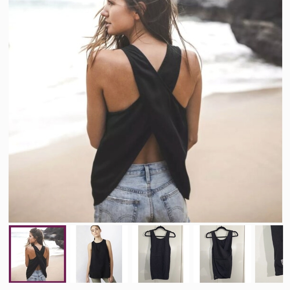 Tentree Black Tencel Top